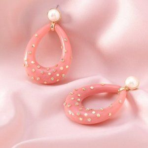 Stella & Dot Bisou Pink Earrings